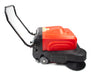 SM1050B 41.3" Battery Powered Walk-behind Floor Sweeper with Water Sprinklers, Triple Brushes