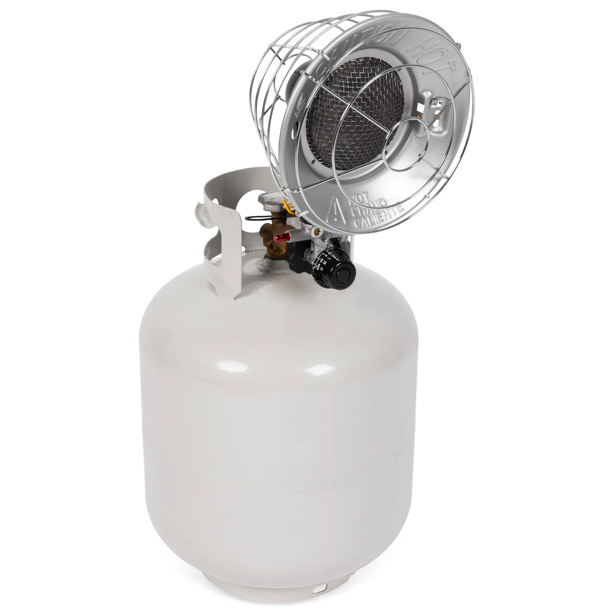 Mi-T-M MH-0015-IM11 Propane Radiant Tank-Top Heater – 15,000 BTU, Single Burner