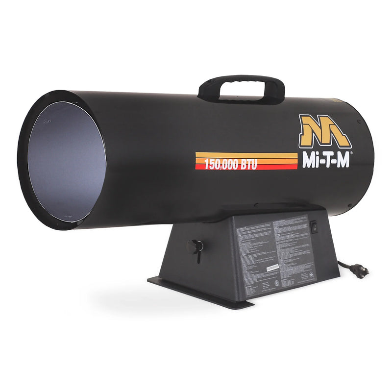 Mi-T-M MH-0150-NM10 Natural Gas Forced-Air Heater – 150,000 BTU, Thermostat, 3,800 Sq Ft