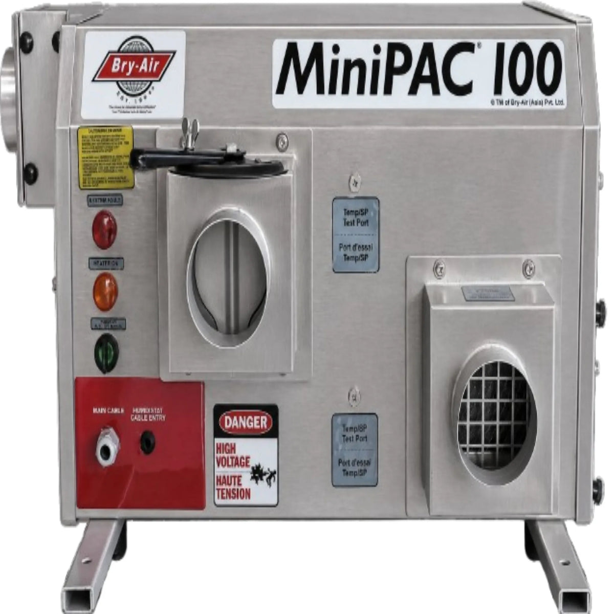 Bry-Air MiniPAC MP-100 Desiccant Dehumidifier – Stainless Steel