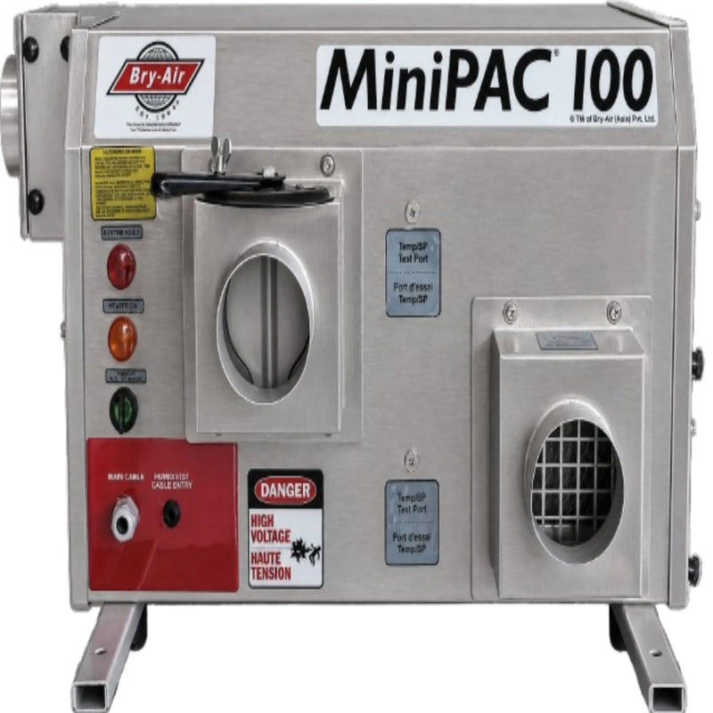 Bry-Air MiniPAC MP-100 Desiccant Dehumidifier – Stainless Steel