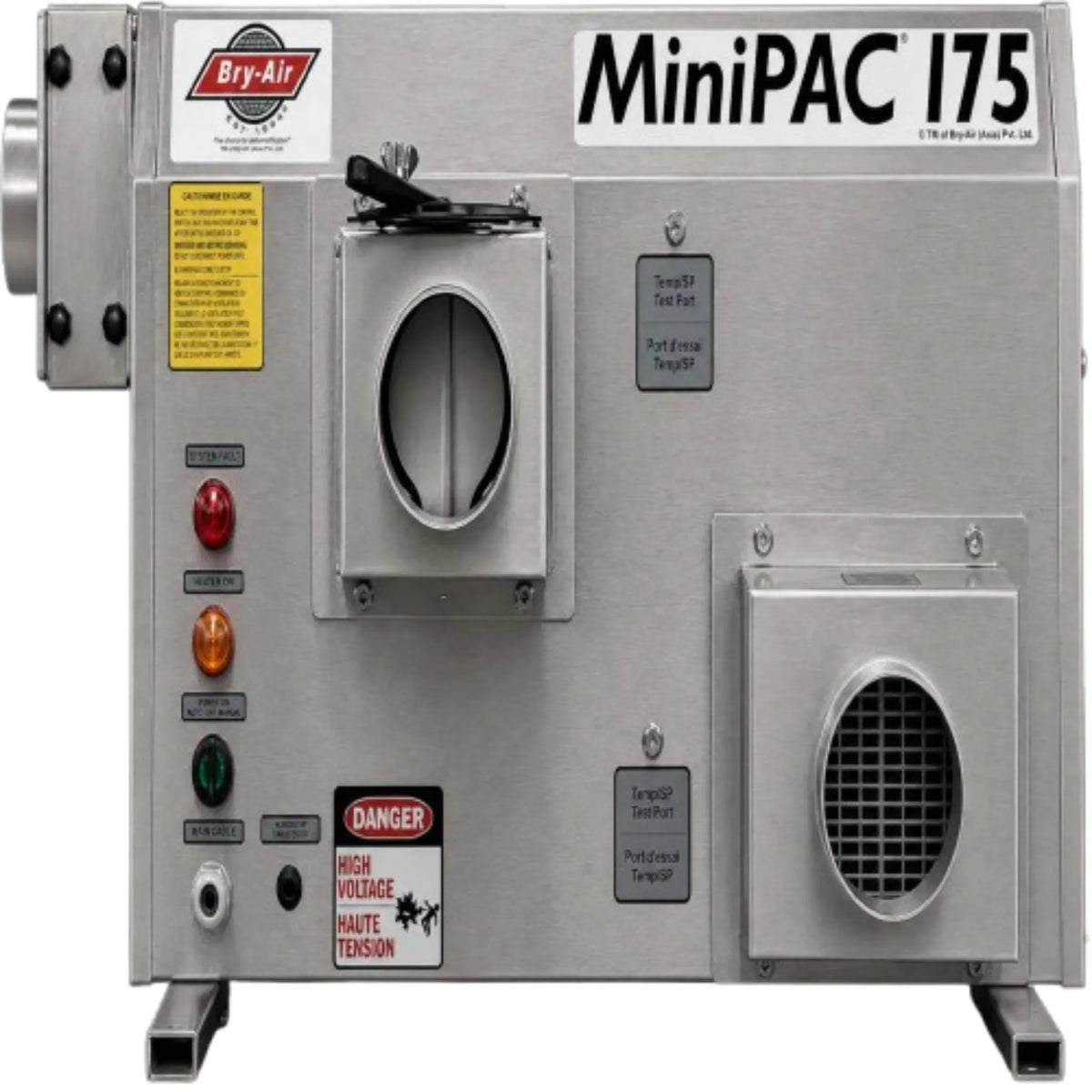 Bry-Air MiniPAC MP-175 Desiccant Dehumidifier – Stainless Steel