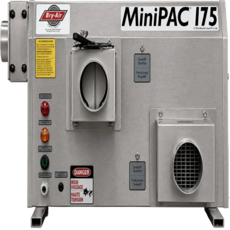 Bry-Air MiniPAC MP-175 Desiccant Dehumidifier – Stainless Steel