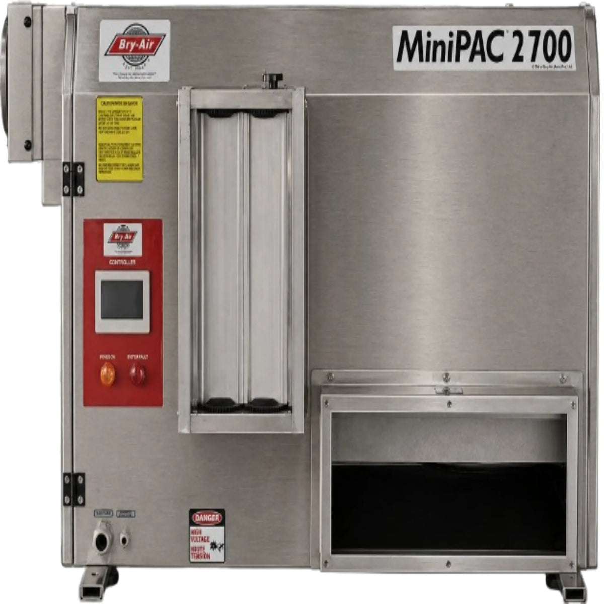 Bry-Air MiniPAC MP-2700 Desiccant Dehumidifier – Stainless Steel