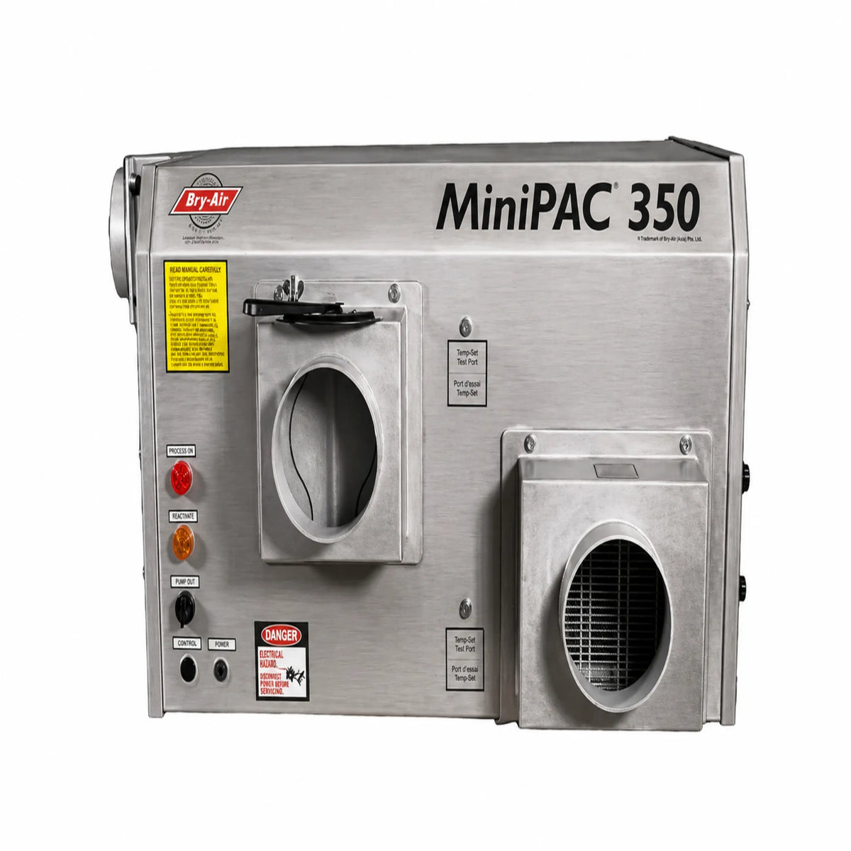 Bry-Air MiniPAC MP-350 Desiccant Dehumidifier – Stainless Steel