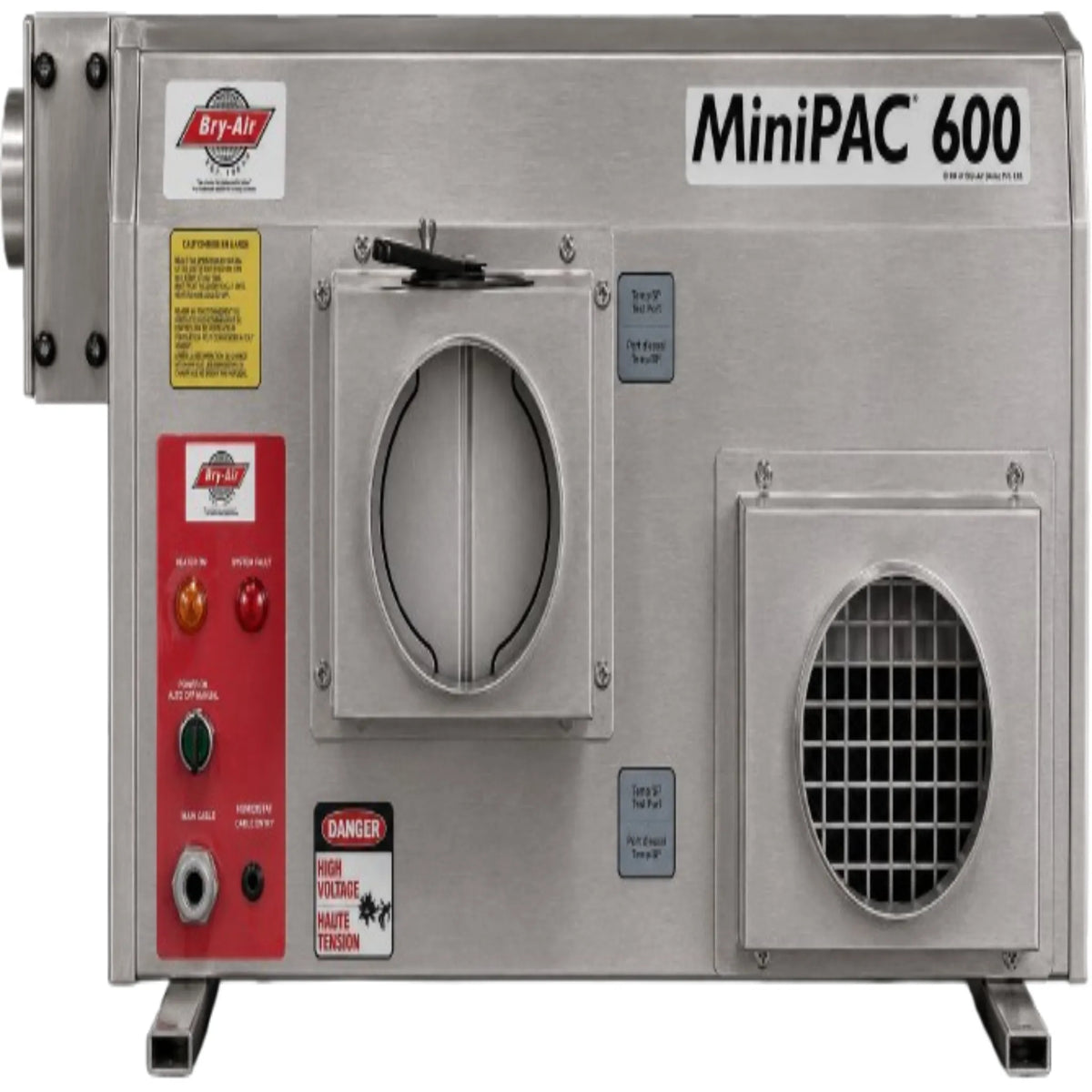 Bry-Air MiniPAC MP-600 Desiccant Dehumidifier – Stainless Steel