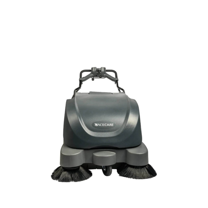 NaceCare 36″ Battery Sweeper – Traction Drive + Vacuum System + Dual Side Brooms - US Cleaning Tools