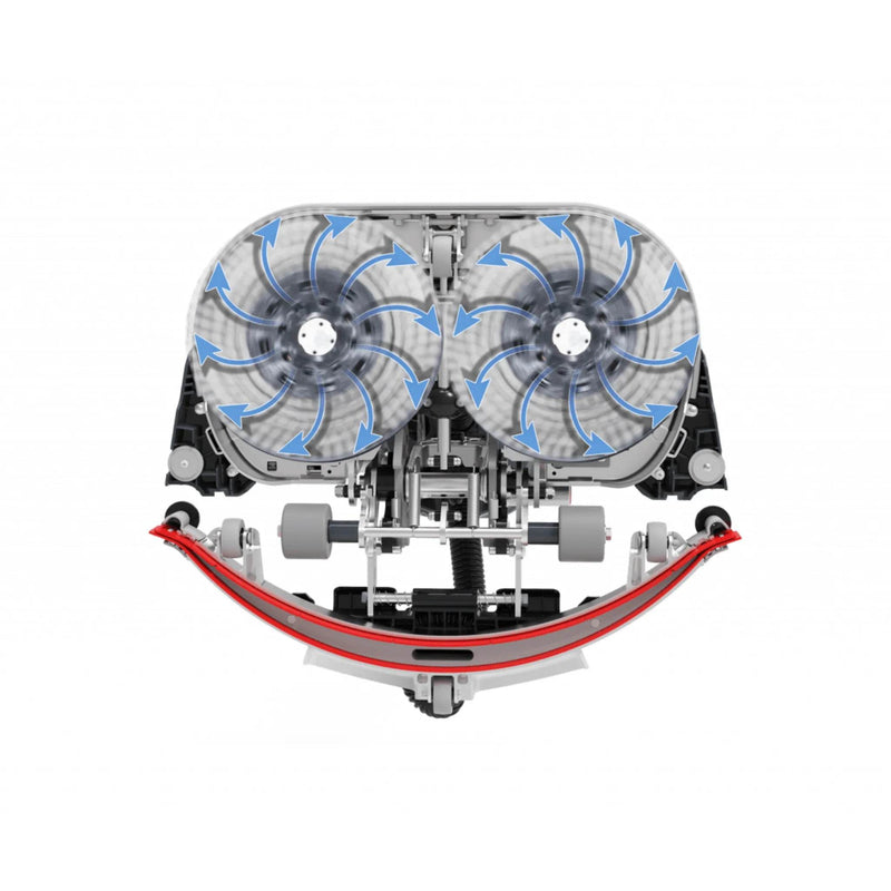 NaceCare 18″ Ultra Compact Scrubber – 1 NX1K Battery + NyloScrub Brush - US Cleaning Tools