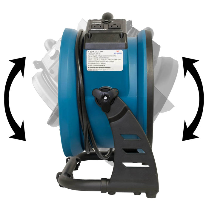 XPOWER P-21AR Industrial Axial Air Mover - US Cleaning Tools