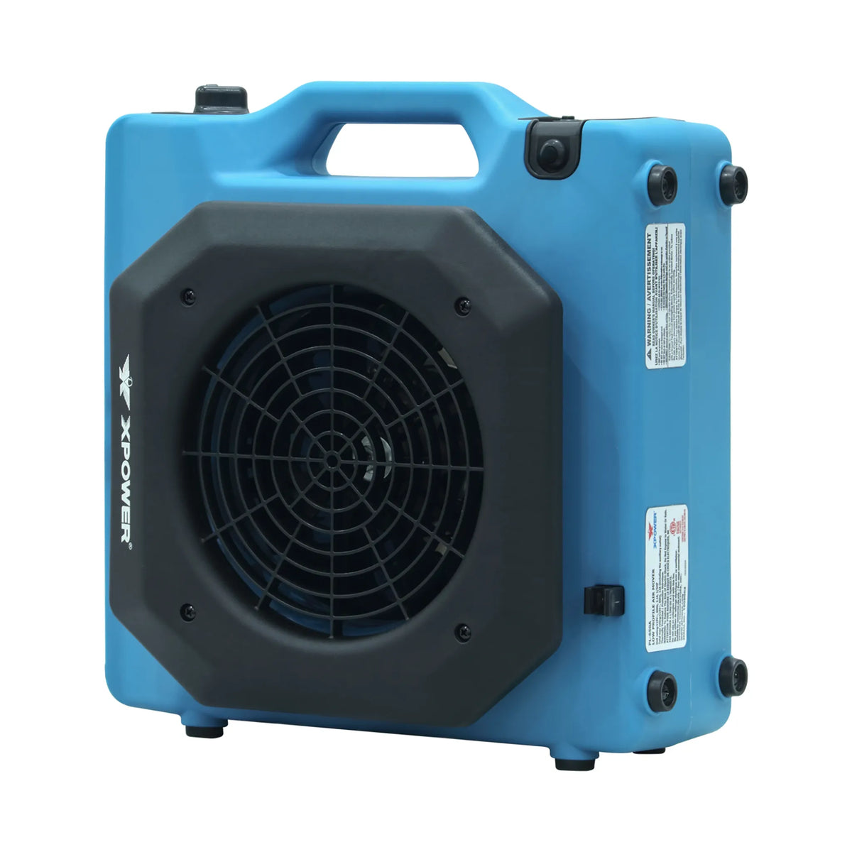 XPOWER PL-650A 650 CFM 3-Speed Low Profile Air Mover, Floor Fan & Carpet Dryer with Built-In Power Outlets