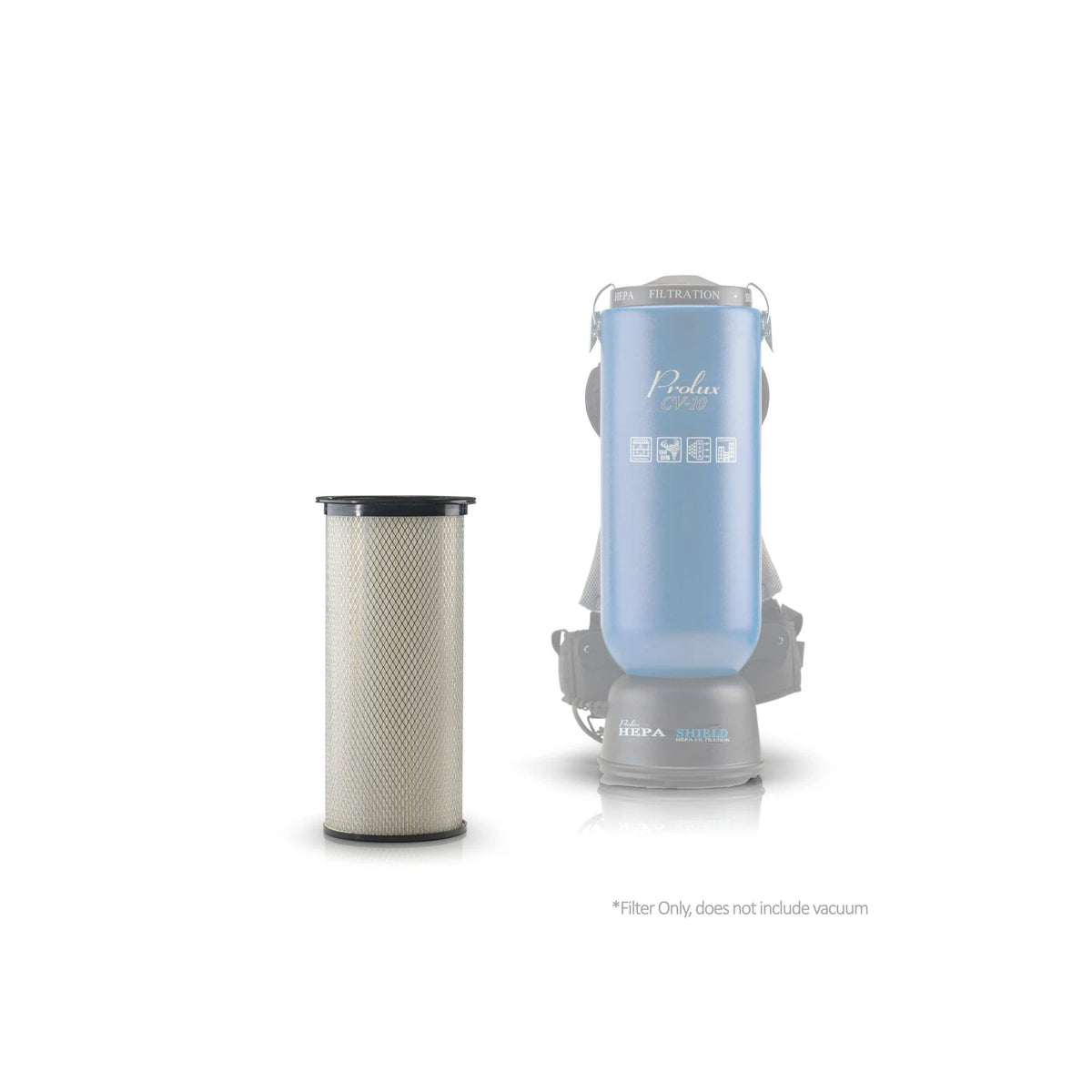 Prolux PLC10qt Backpack Vacuum Replacement HEPA Filter - Tall Design