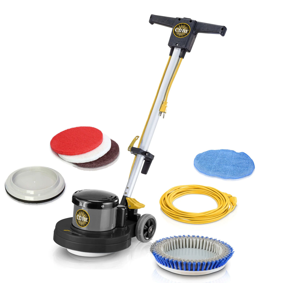 Prolux PLC13L 13" Random Orbit Floor Buffer with 5 Pads - 150 RPM