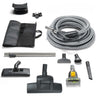 Prolux Universal Central Vacuum Hose Kit with Turbo Nozzles - 30 ft