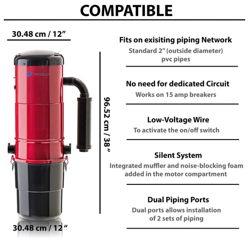 Prolux PLCCV12K Central Vacuum – view 2