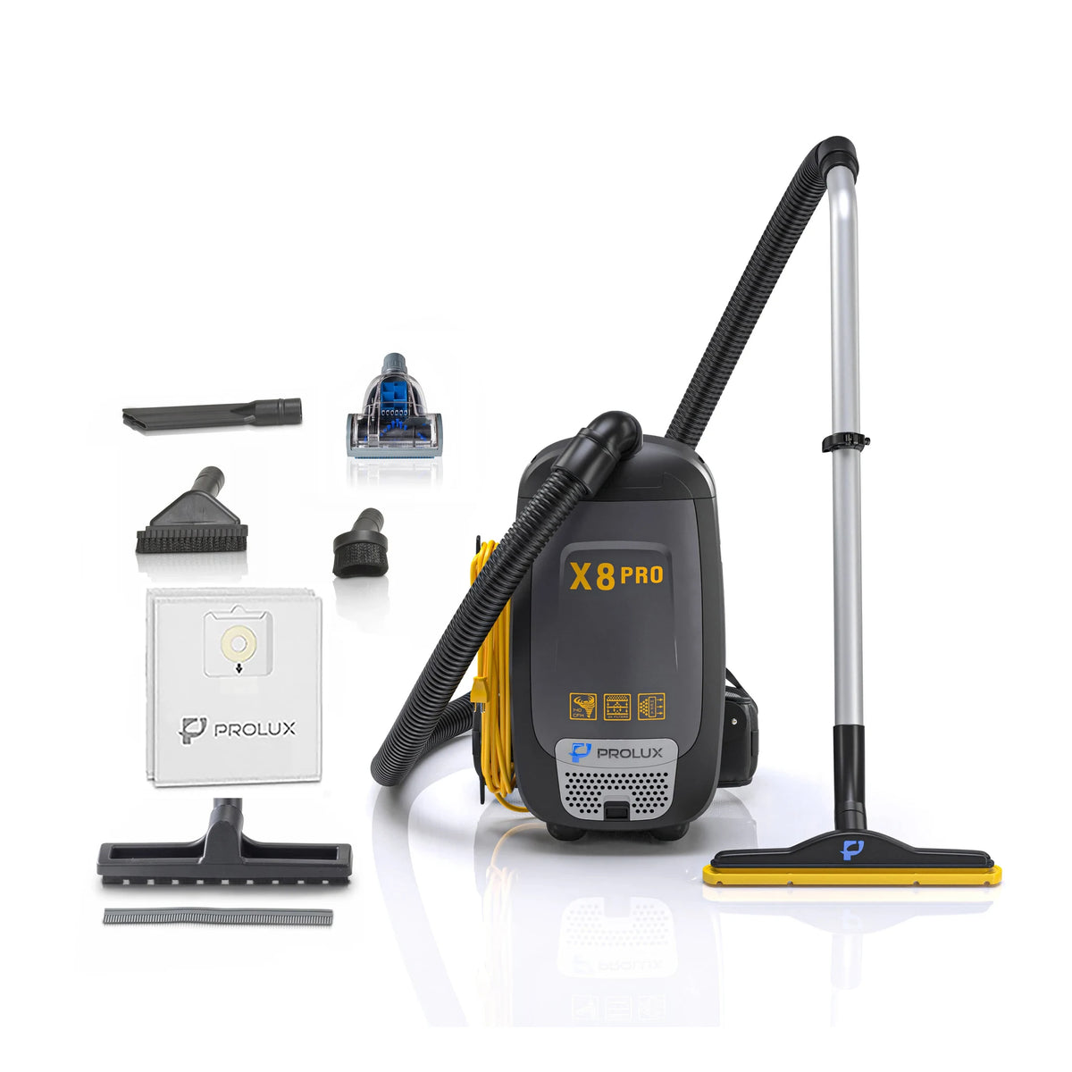 Prolux PLCX8P Pro Commercial Backpack Vacuum - 4-Stage, 10 lb, Tool Kit