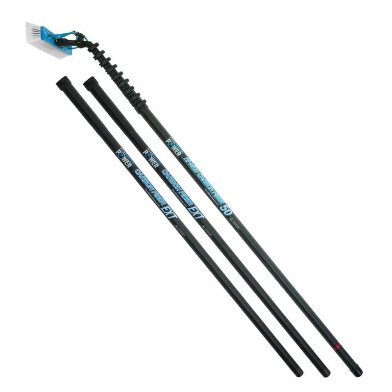 Pure Water Power High Mod Carbon Fiber Water Fed Pole - 60 Foot - US Cleaning Tools