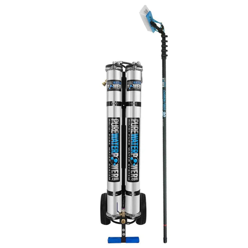 Pure Water Power Package Double RO/DI, Carbon Fiber - 30 Foot - US Cleaning Tools