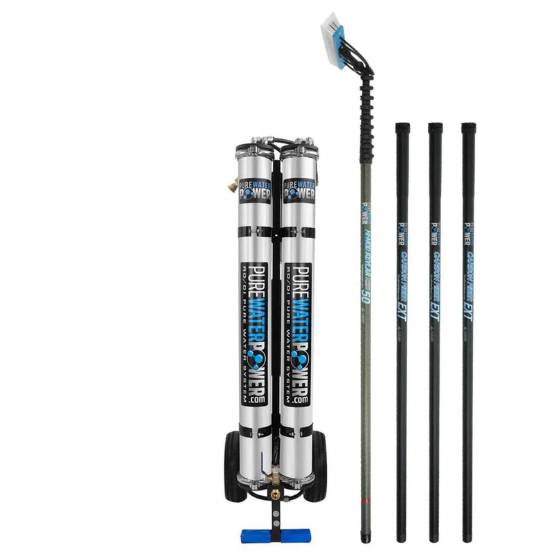 Pure Water Power Package Double RO/DI, Kevlar - 65 Foot - US Cleaning Tools
