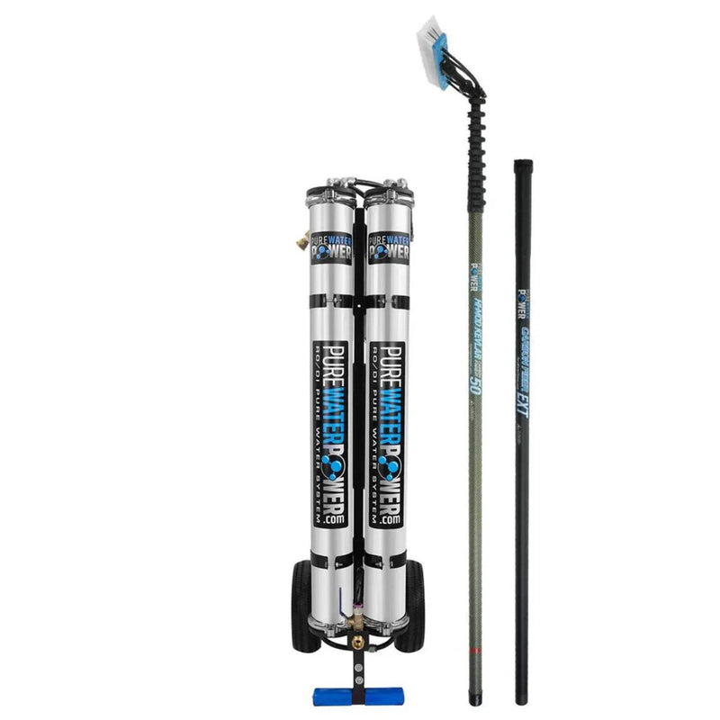 Pure Water Power Package Double RO/DI, Kevlar - 55 Foot - US Cleaning Tools