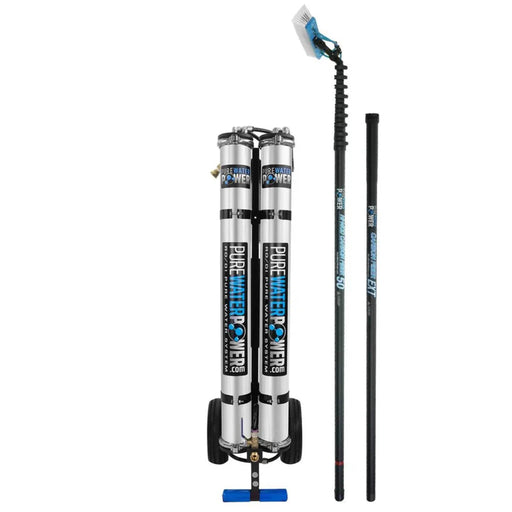 Pure Water Power Package Double RO/DI, High Mod Carbon Fiber - 55 Foot - US Cleaning Tools