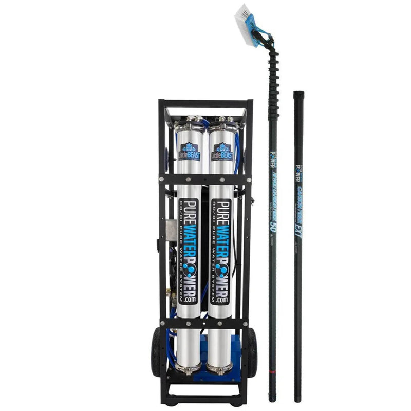 Pure Water Power Package Little Beast, High Mod Carbon Fiber - 55 Foot - US Cleaning Tools