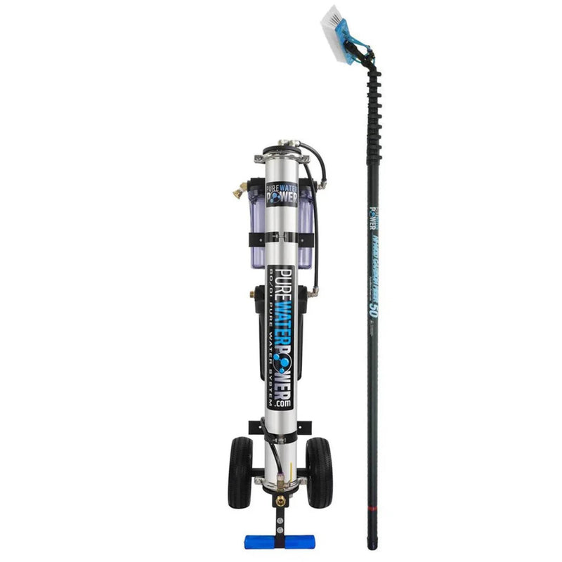 Pure Water Power Package Single RO/DI, High Mod Carbon Fiber - 50 Foot - US Cleaning Tools