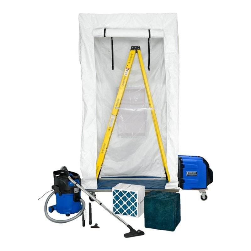 Abatement ICMOBVC - ICRA Compliance Kit With Caddy, Air Scrubber, and HEPA Vacuum - US Cleaning Tools