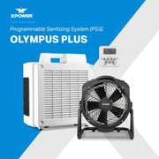 XPOWER Olympus PLUS Programmable Sanitizing System (PSS) – 600 CFM HEPA Air Purifier & Ozone Generator - US Cleaning Tools