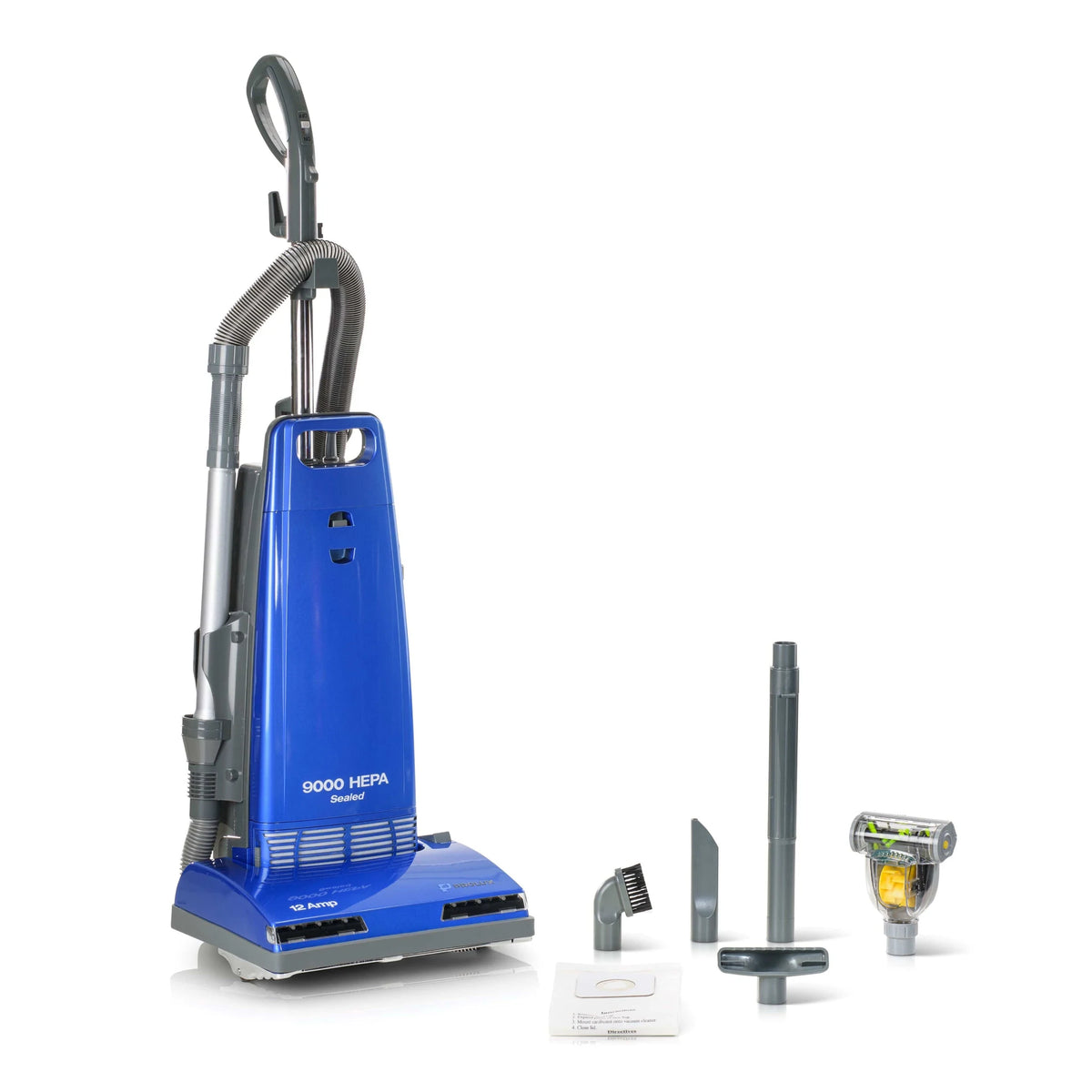 Prolux 9000 Upright Vacuum - 12 Amp, 109 CFM, Sealed HEPA, 7 Year