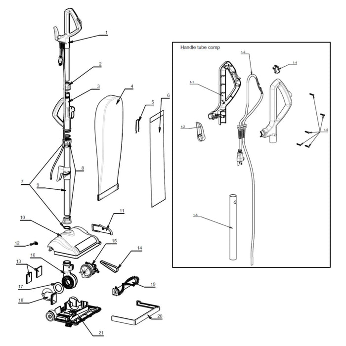 Bissell 13″ Upright Vacuum Cleaner