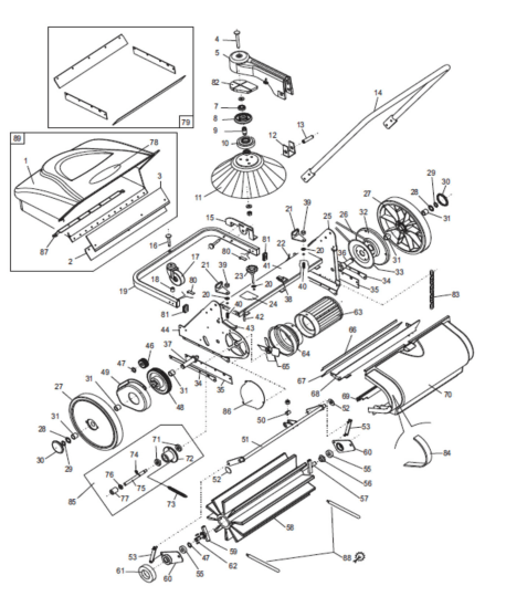 Walk-Behind DUST CONTROL Manual Sweeping Machine