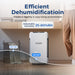 AlorAir® Sentinel Pro 55X | 318 CFM 120 PPD Commercial Dehumidifier for 1,500 Sq. Ft with Pump SLGR Tech for Home Moisture Remove