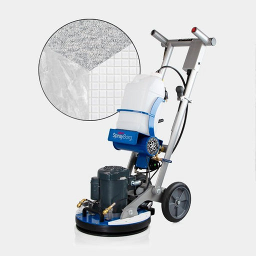 17" ORBOT SprayBorg Soft & Hard Floor Package floor machine - front