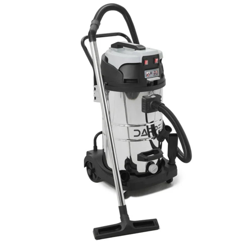 Dapper Supply DP-CVC1121 Wet/Dry Vacuum – 21-Gal Stainless Steel Tank, 8.5 Peak HP, Built-In Drain