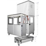 Abatement Technologies AG5000 containment cart – collapsed, 80 in. and 124 in. configurations