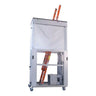 Abatement AG8000 ICRA Cart – Mobile Dust Containment for Hospital Ceiling Work, 900 lb, With Ladder