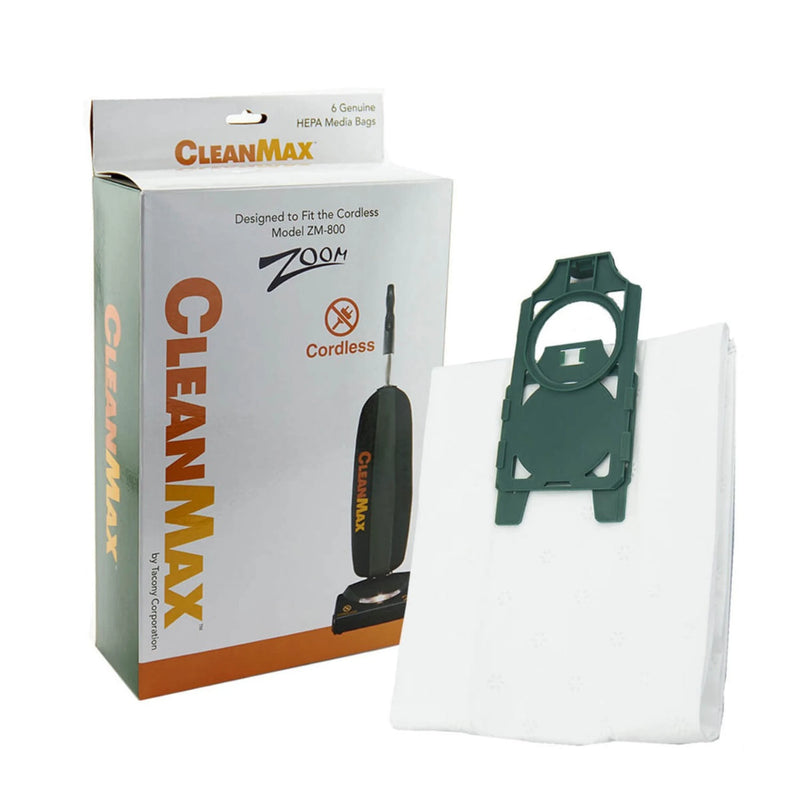 CleanMax CLH-6 Zoom Self-Sealing HEPA Media Vacuum Bags – 6 Pack