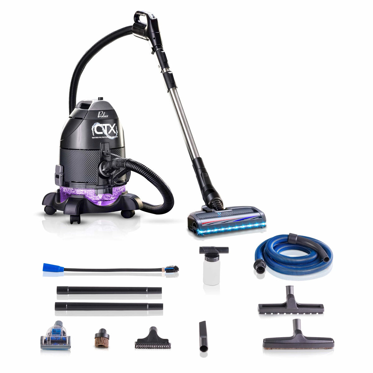 Prolux CTX PET Water Filtration Canister Vacuum - 130 CFM, EBK250 Nozzle