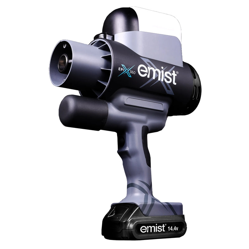 EMist EPIX360 Handheld Electrostatic Sprayer – 4,000 sq ft, 76 Micron, Cordless