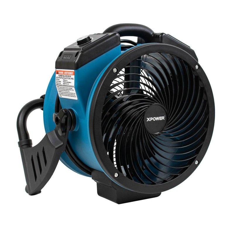 XPOWER FC-150B Dual Power Corded/Cordless Rechargeable Brushless DC Motor Whole Room Air Circulator - US Cleaning Tools
