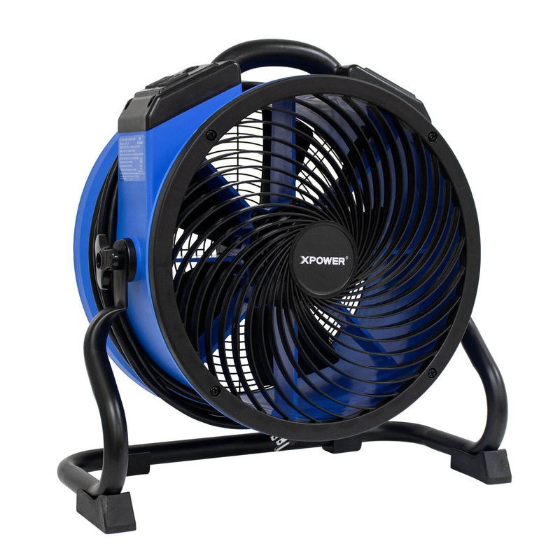XPOWER FC-300A Multipurpose 14” Pro Air Circulator Utility Fan with Daisy Chain - Water Damage Restoration – 2100 CFM, 4 HP