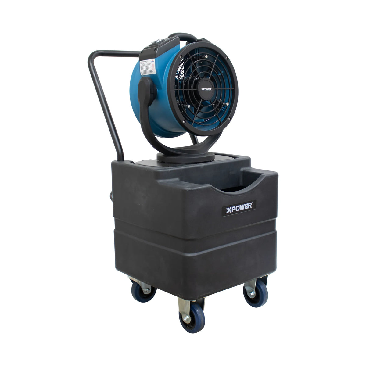 XPOWER FM-68WK Misting Fan Kit – 1000 CFM, 3-Speed, WT-45 45L Tank, GFCI