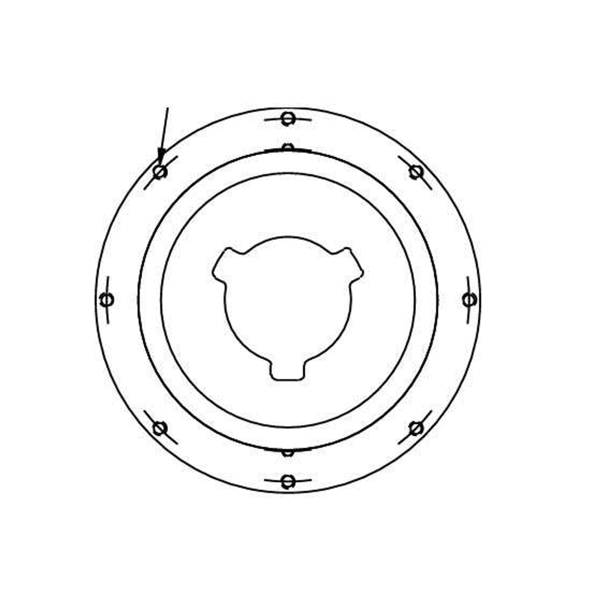 Hawk Enterprises HPG0002MF 10:1 HD Gearbox Flange for 66 Frame Motor
