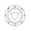 Hawk Enterprises HPG0002MF 10:1 HD Gearbox Flange for 66 Frame Motor