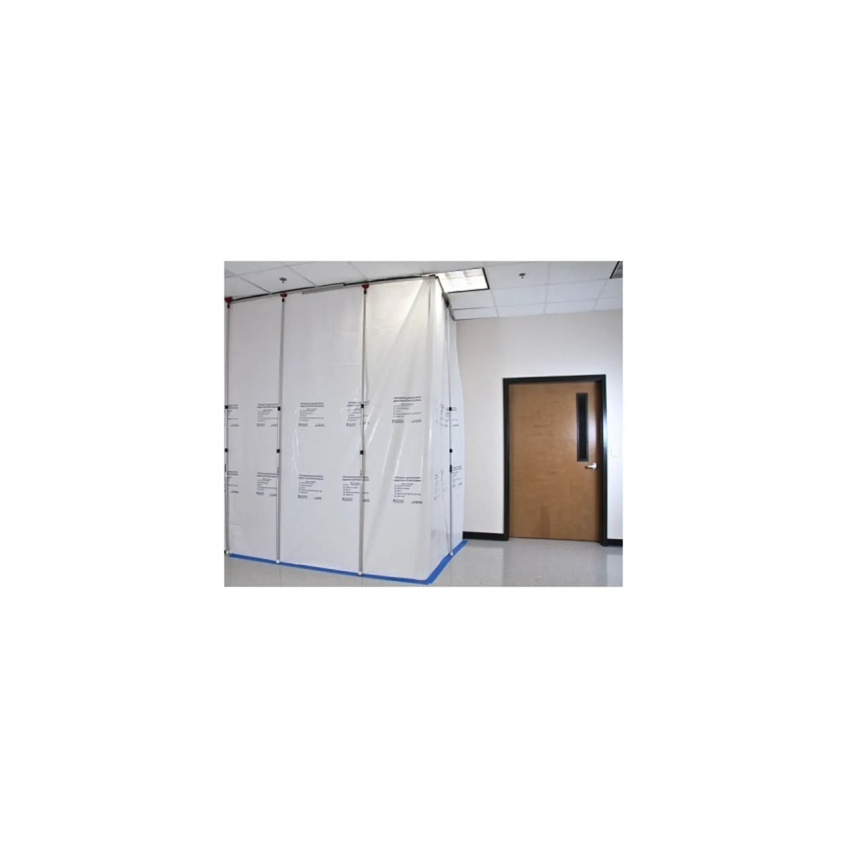 Abatement Technologies HCNC1001 ICRA Dust Barrier – 6-Mil, 12x100 ft, Flame Retardant