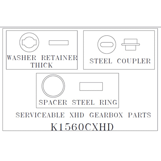 Hawk Enterprises K1560CXHD floor machine part – front