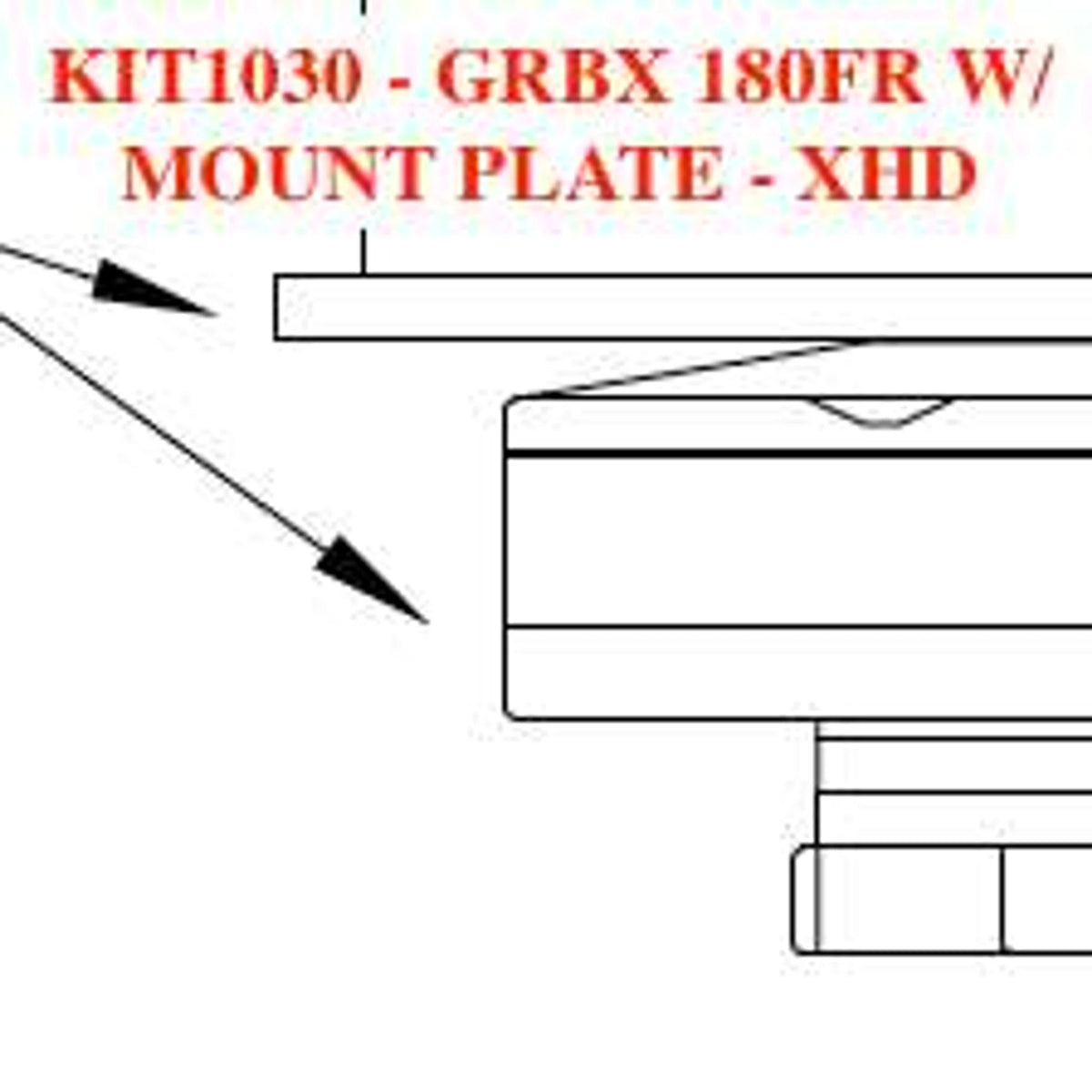 Hawk Enterprises K1561-180 3-Idler 11:1 Gearbox with 180 Frame Flange