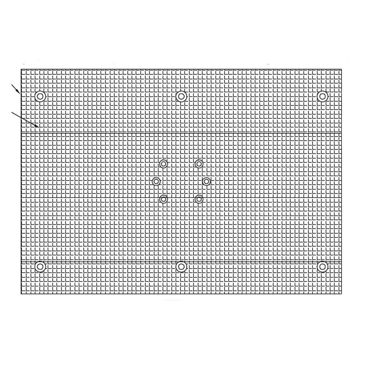 Hawk Enterprises A1071-2014V 20 x 14 Replacement Hook-and-Loop Facing