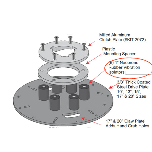 Hawk Enterprises K1582-1 floor machine accessory – front