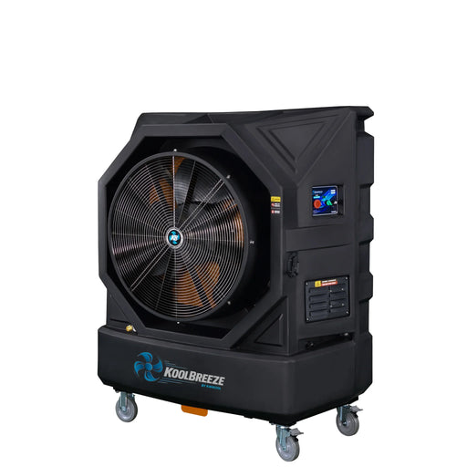 KwiKool KB130X1 KoolBreeze Industrial Evaporative Cooler – 30-inch fan, 10,950 CFM, front view
